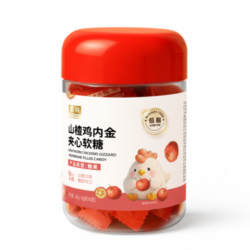 施纯山楂鸡内金夹心软糖 x3瓶