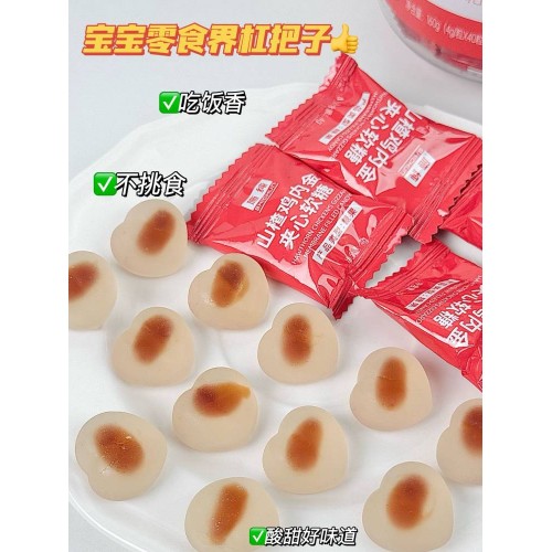 施纯山楂鸡内金夹心软糖 x3瓶