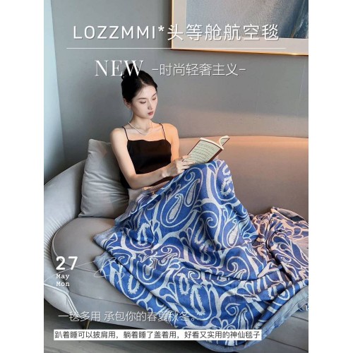 LOZZMMI头等舱航空毯 (宝蓝色)