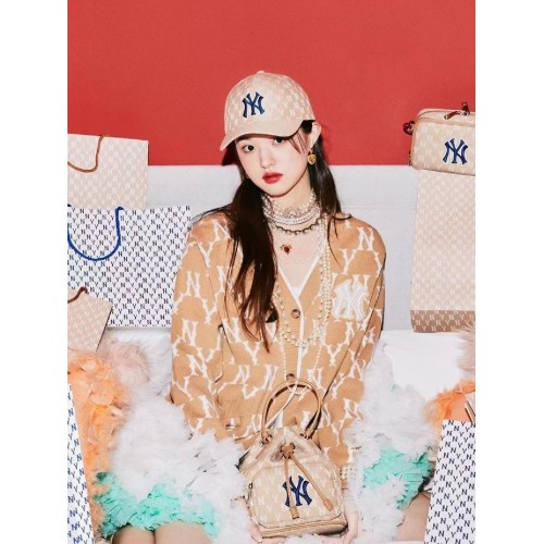 MLB老花棒球帽040 (深米色）