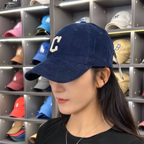 MLB灯芯绒棒球帽MLB1070 (藏青色)