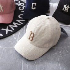 MLB灯芯绒棒球帽MLB1070 (深奶油色)