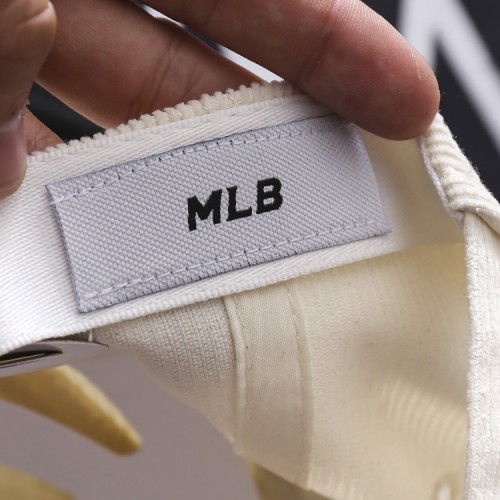 MLB灯芯绒棒球帽MLB1070 (深奶油色)