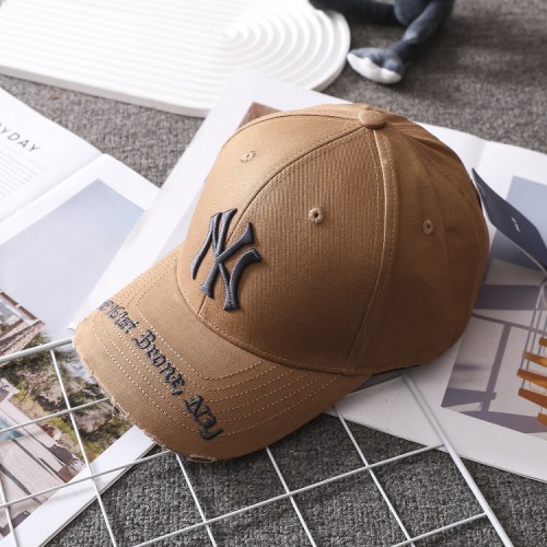 MLB情侣款刺绣logo棒球帽MLB1035 (驼色)