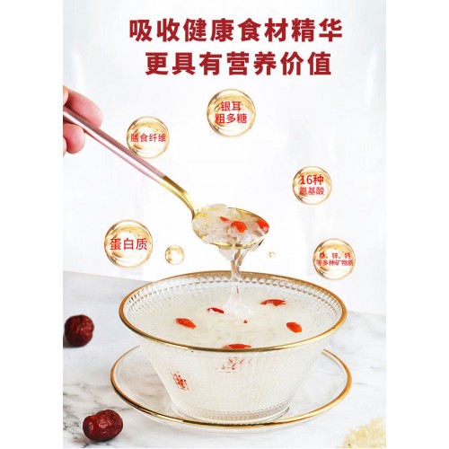 有机富硒本草银耳80g*3罐+红枣伴侣20包+鲜珥家500ml焖烧杯+礼袋